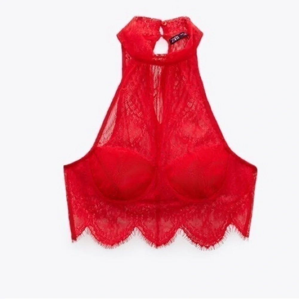 ZARA Dantelli lace halter top 1131/802 - Picture 3 of 7